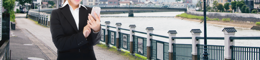 スマホでFAX確認。外出先でもFAXが確認できる。