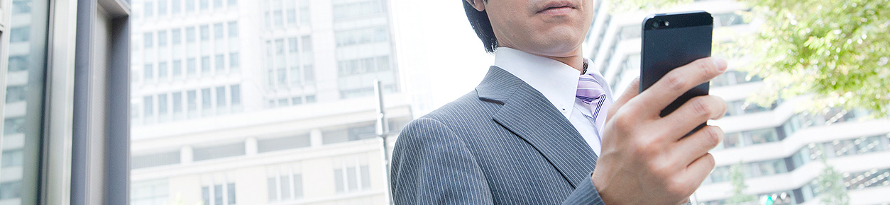 外出先でもスマートフォンでFAXを閲覧・確認できる